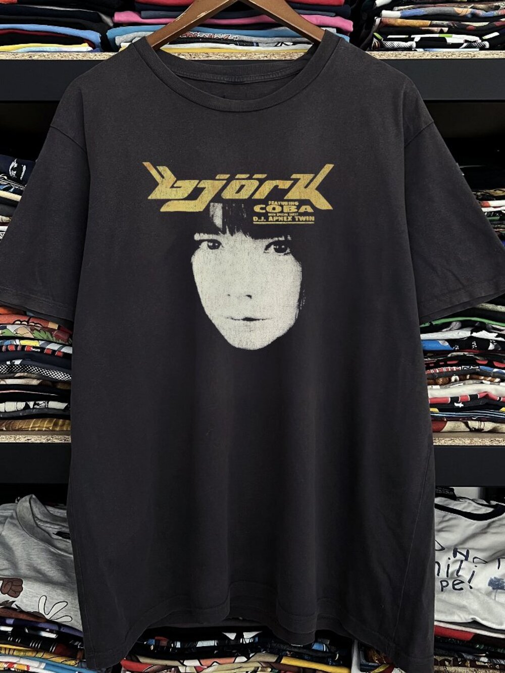 1995 Bjork Tour Washed Black Tee 73